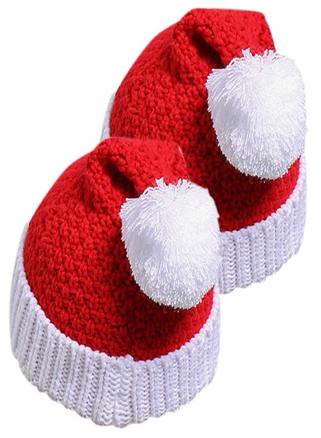 HINDAWI Santa Hats for Adults Christmas Hat Beanie Winter Women Men Knitted Ski Knit Caps - Image 1